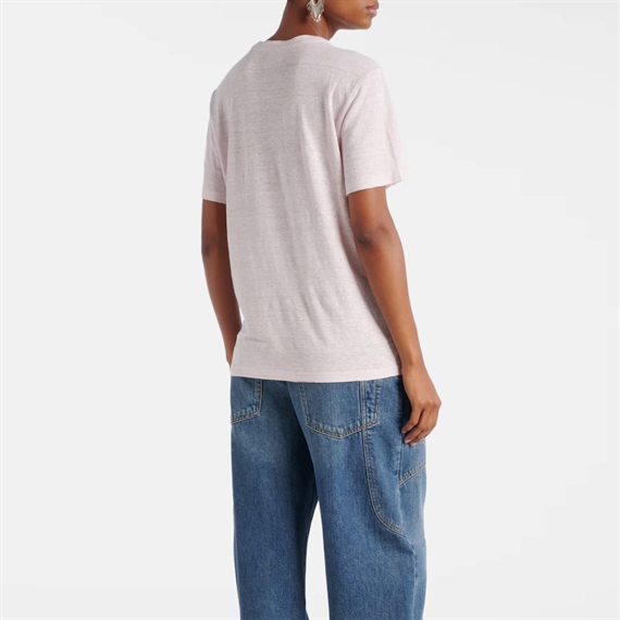 Isabel Marant Etoile Koldi Logo T-shirt, Pink/Sølv